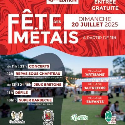 La Madeleine / Kerhinet -  Fête des Métais - Dimanche 20 juillet 2025